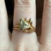 Black Hills Gold 10K 12K Yellow & Rose Gold Grape Leaf Ring 3.1 grams Size 7