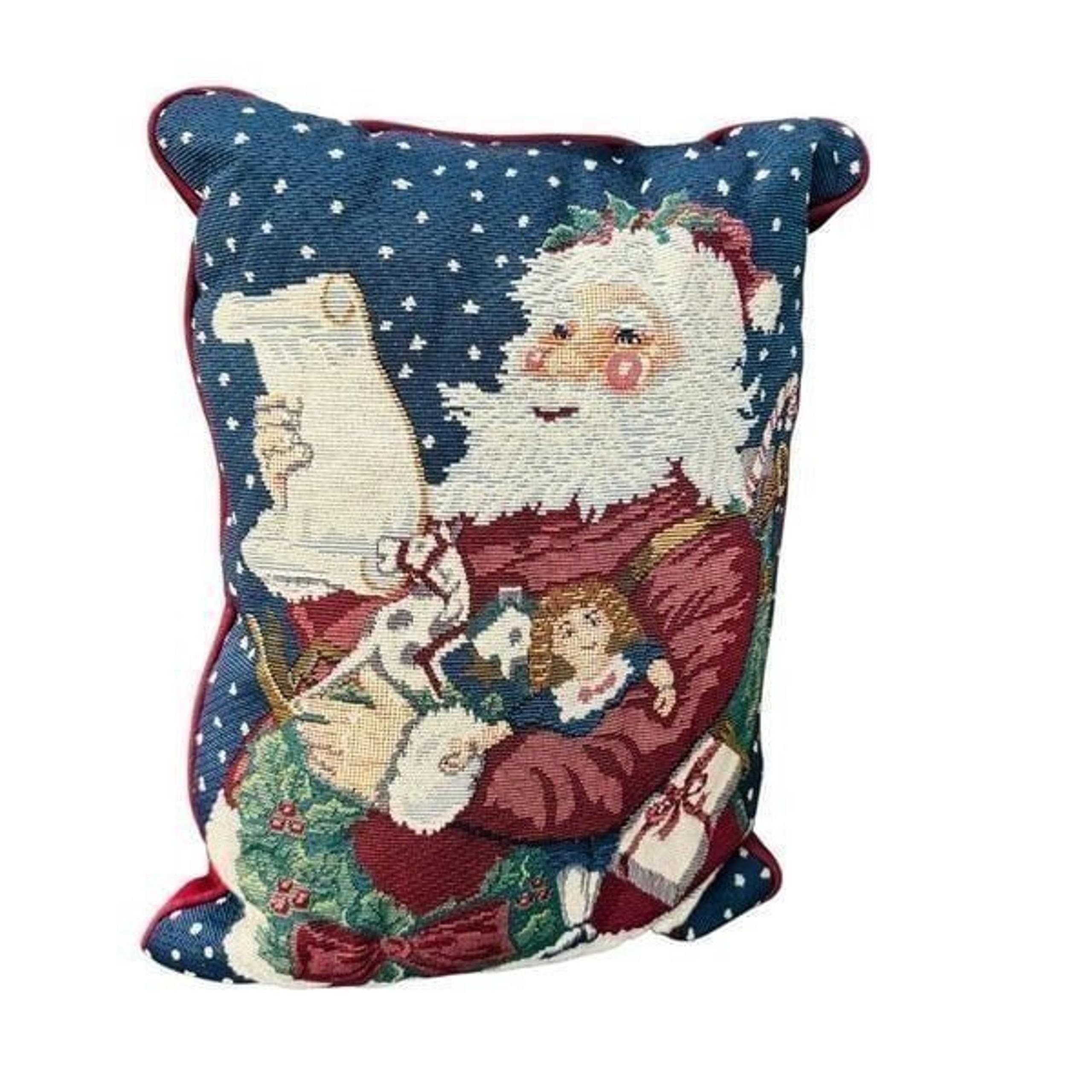 Tapestry Christmas Santa Claus decorative pillow
