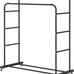 Double Rods Clothing Rack with Wheels, Garment Rack for Hanging Clothes