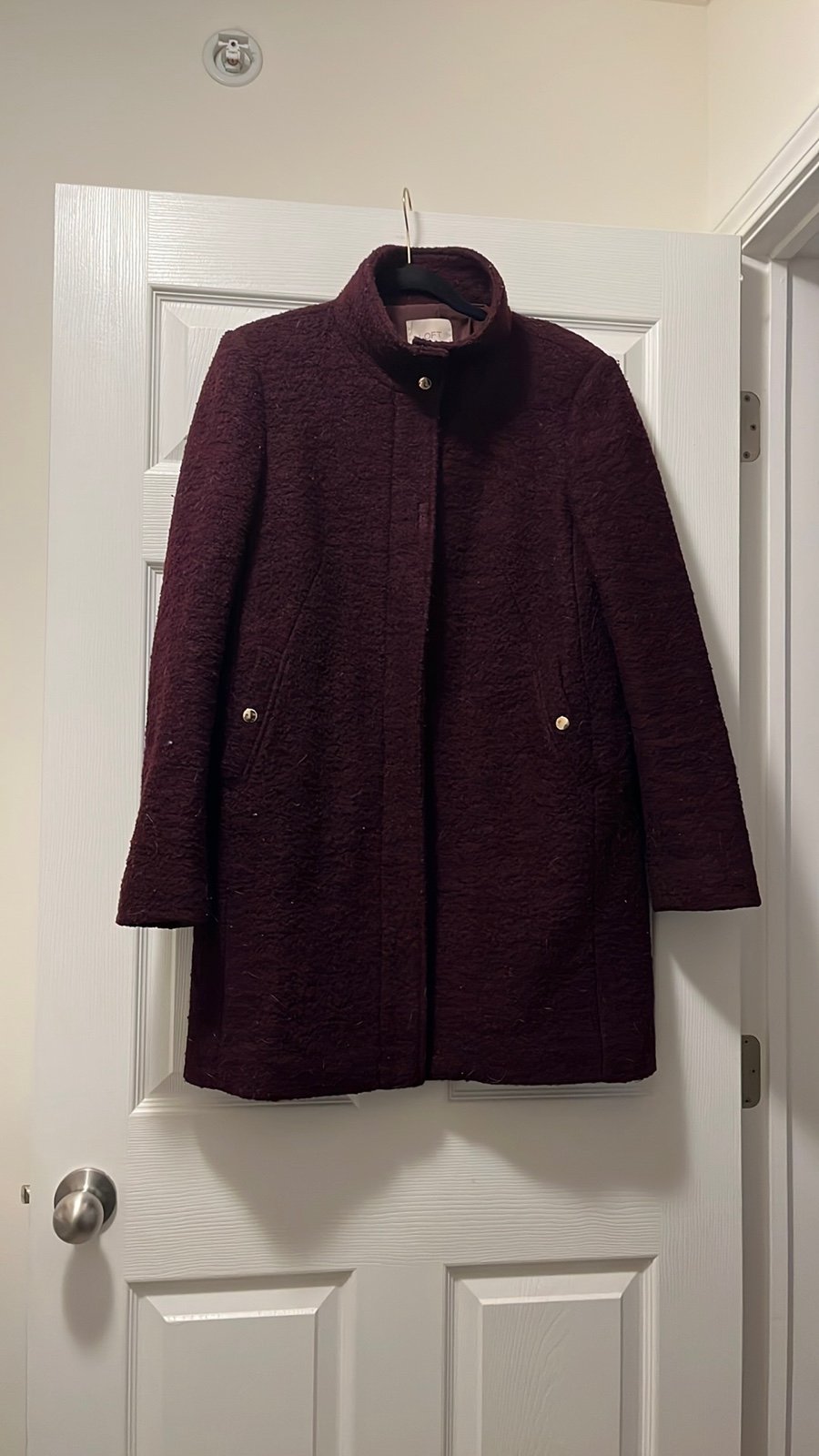 LOFT Peacoat - Maroon size S