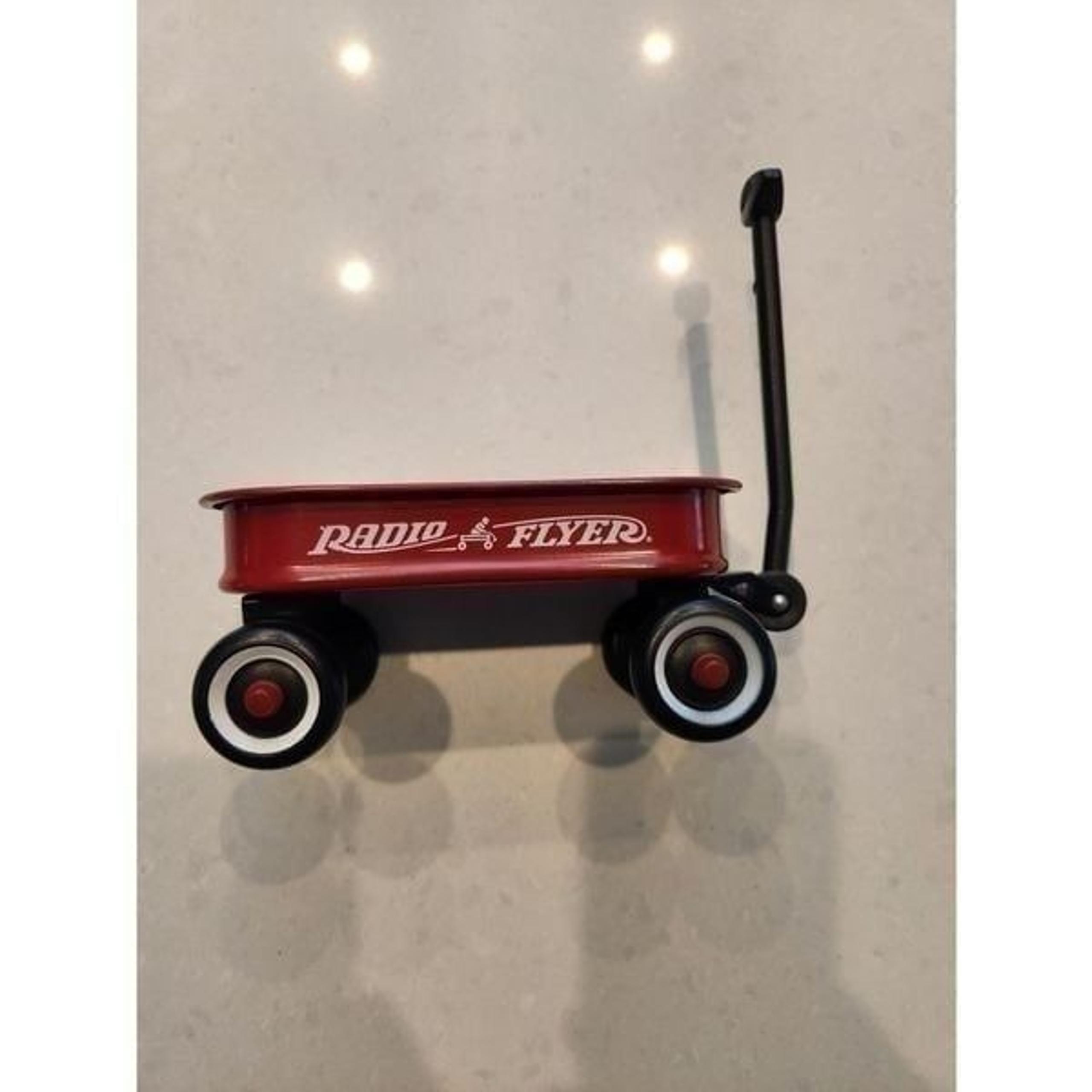 Radio Flyer toy red wagon. 6" x 3 3/4" .