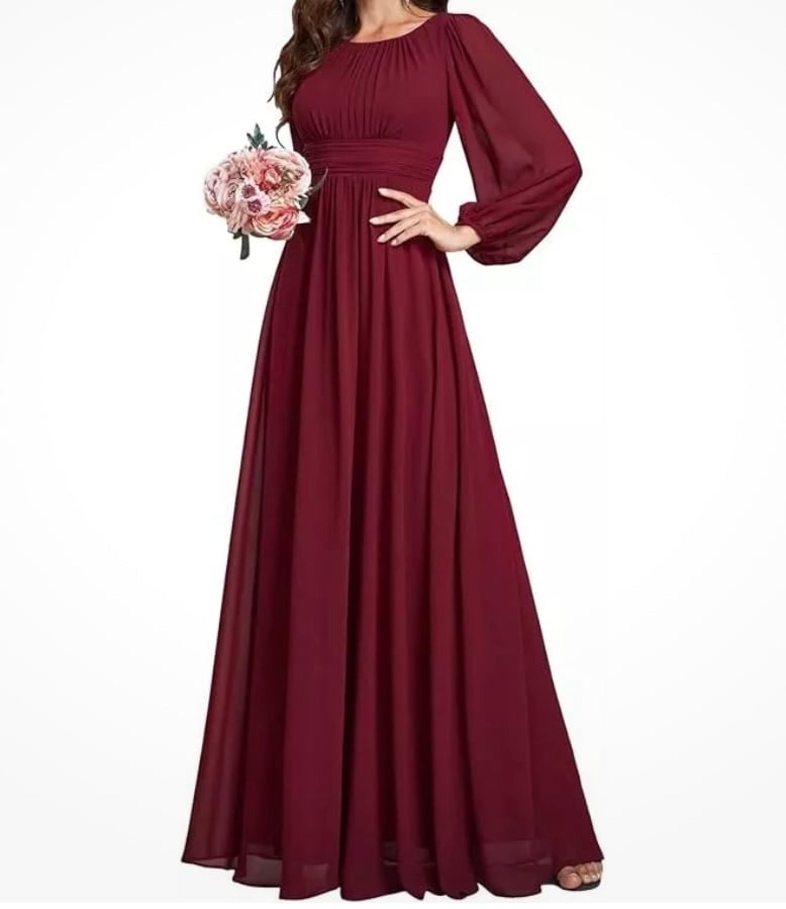 NWT Ever-Pretty Women's  Lantern  A-Line Pleated  Maxi Size M