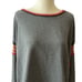 NATURAL LIFE PATCHWORK PULLOVER TOP BOHEMIAN RELAXED HIPPIE RAW EDGE SWEATSHIRT