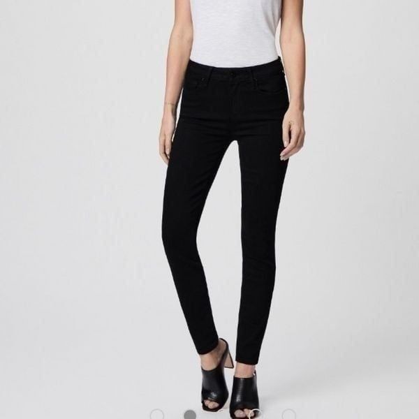 Paige Verdugo Black Velvet Ankle Pants | Size 24