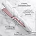 FOXYBAE White Marble Print 1 Rose Flat Iron Hair Straightener Flat Iron