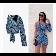 Zara two pices floral set