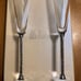 Oleg Cassini Crystal Hematite Toasting Flutes, 6 oz set of 2