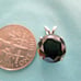 3.58ct 100% REAL NATURAL BLACK DIAMOND NECKLACE,CERTI FICATE,FREE DIAMOND TESTER