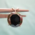 3.58ct 100% REAL NATURAL BLACK DIAMOND NECKLACE,CERTI FICATE,FREE DIAMOND TESTER