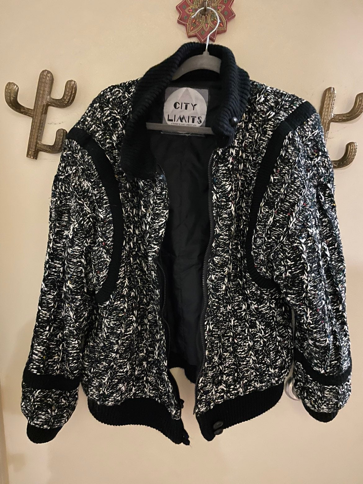 Vintage Multicolor 80s Bomber Jacket