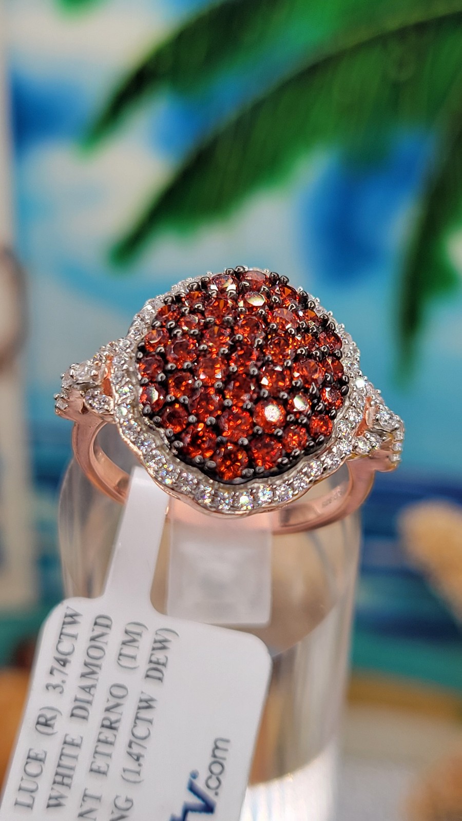 Bella Luce Red Diamond simulant Ring