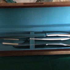 Vintage Saladmaster carving set must L@@K