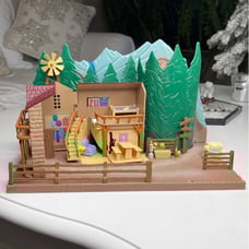 RATE VINTAGE Horse Mountain Ranch Dollhouse Folding Toy Collectable