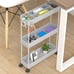 Slim Storage Cart 3 Tier,Bathroom Organizer