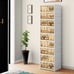 9 Tiers-18 Pairs Shoe Storage Box Shoe Organizer Foldable Sneaker Cabinet