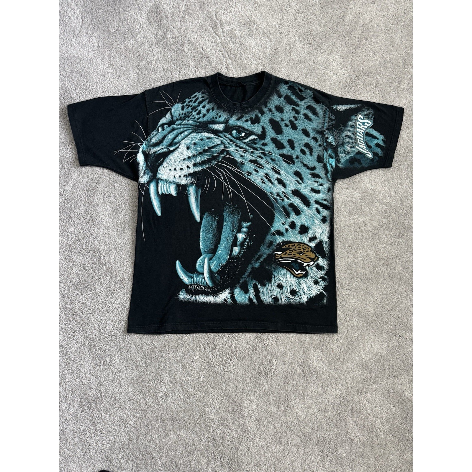 Vintage Jacksonville Jaguars All Over Print Shirt Men's L