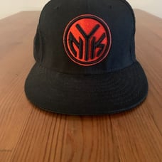 NY Knicks New Era Fitted Cap Black/Orang