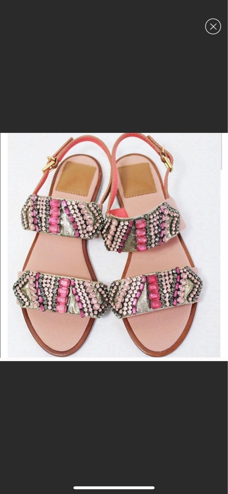 Tory burch embellished sandals