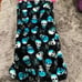 betsey Johnson blue ombre black ultra soft throw blanket