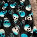 betsey Johnson blue ombre black ultra soft throw blanket