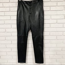 Avec Les Filles Faux Leather Black Pants