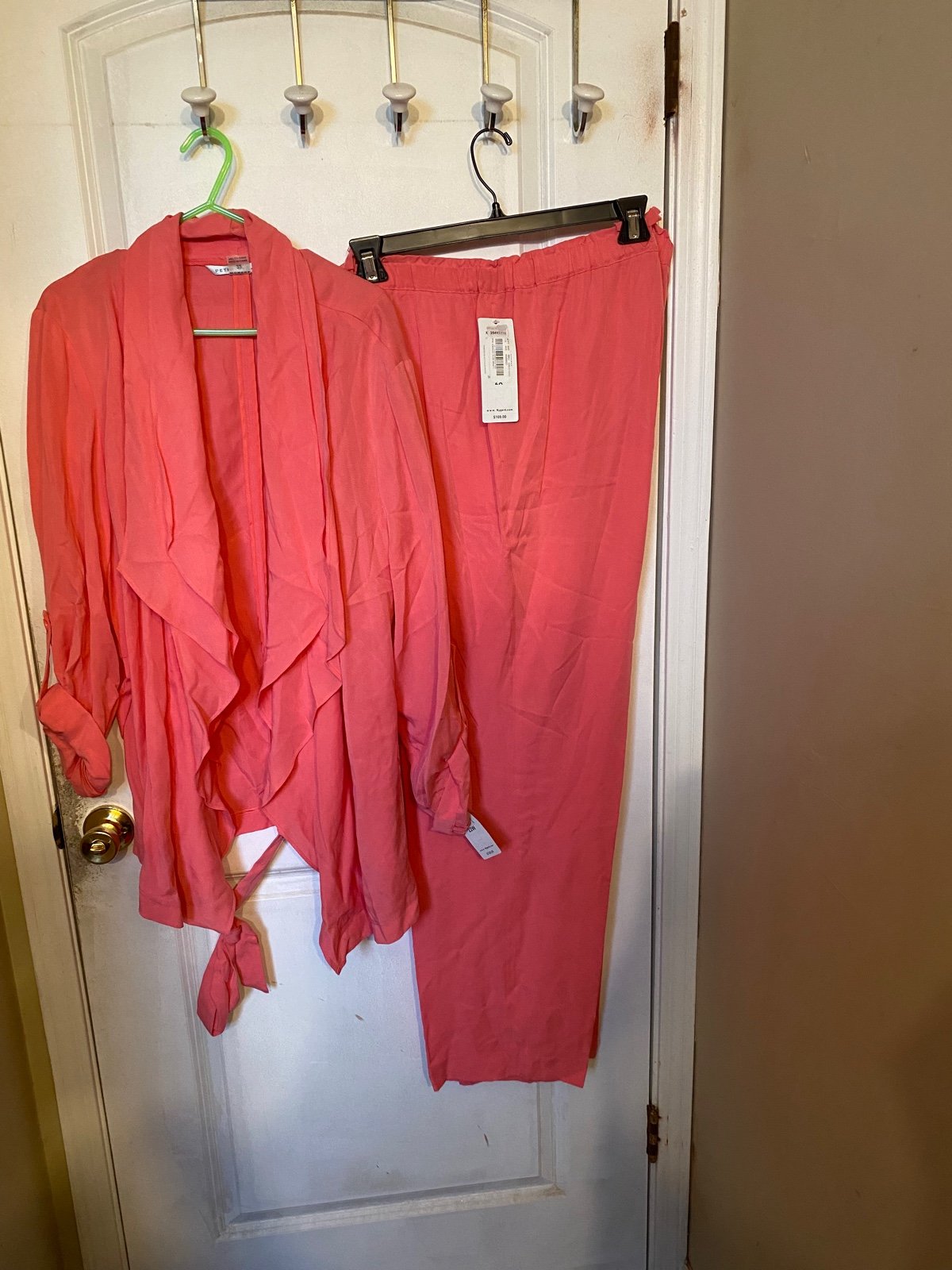 Peter Nygard pink pant suit
