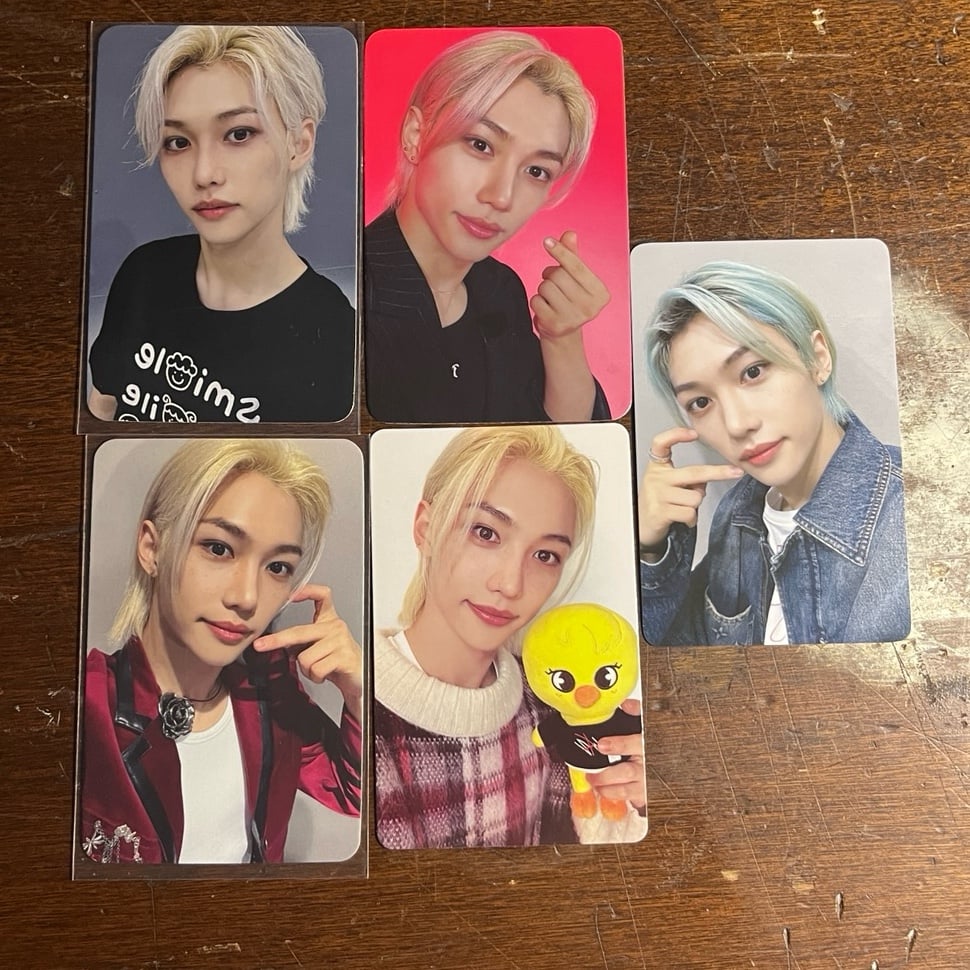 SKZ Stray Kids Felix RockStar POB Photocard Bundle