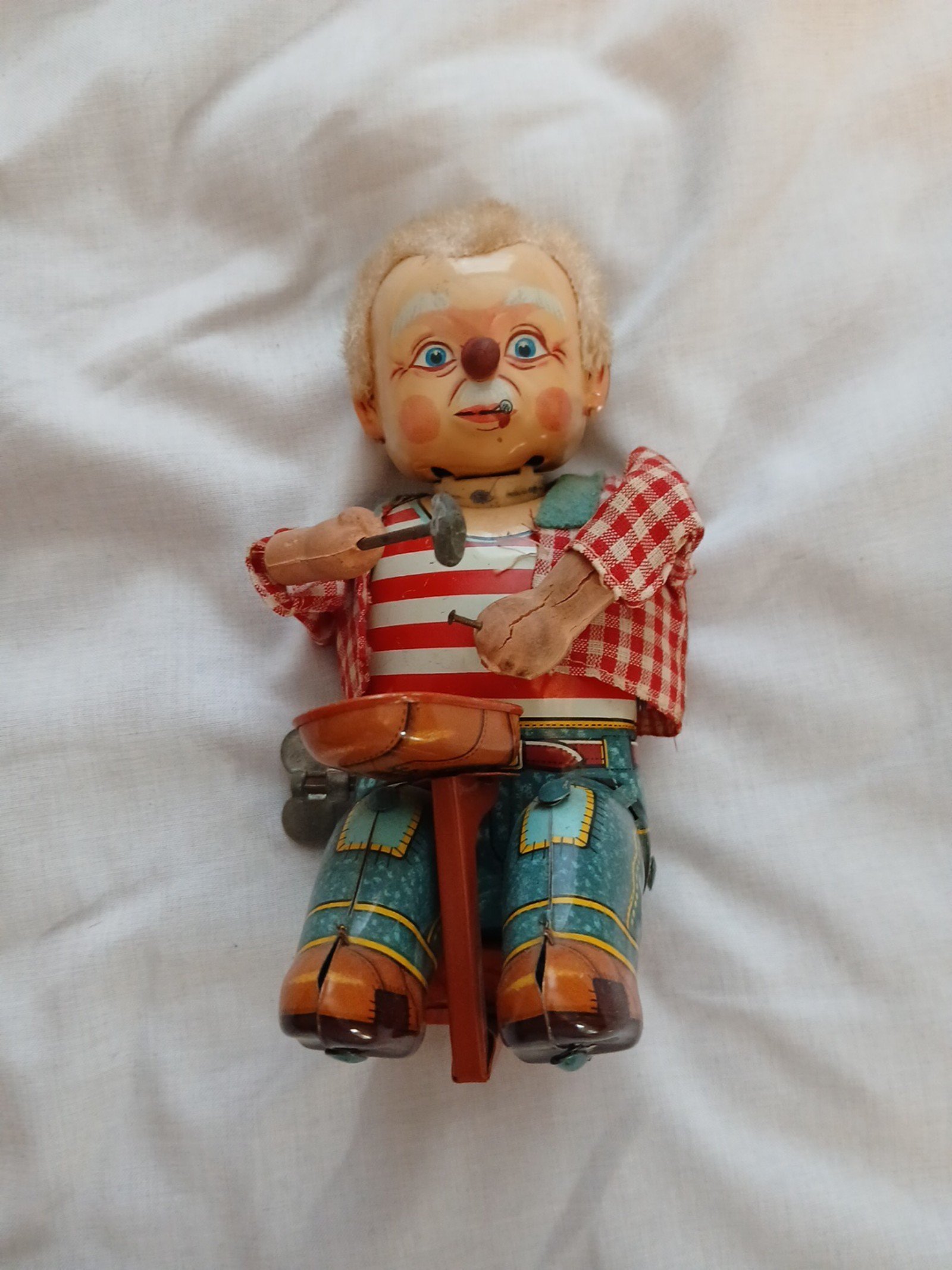 1950's Alps Japan Cobbler Tin Toy