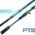 Carbon steel spinning cast fishing rod