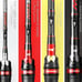 Carbon steel spinning cast fishing rod