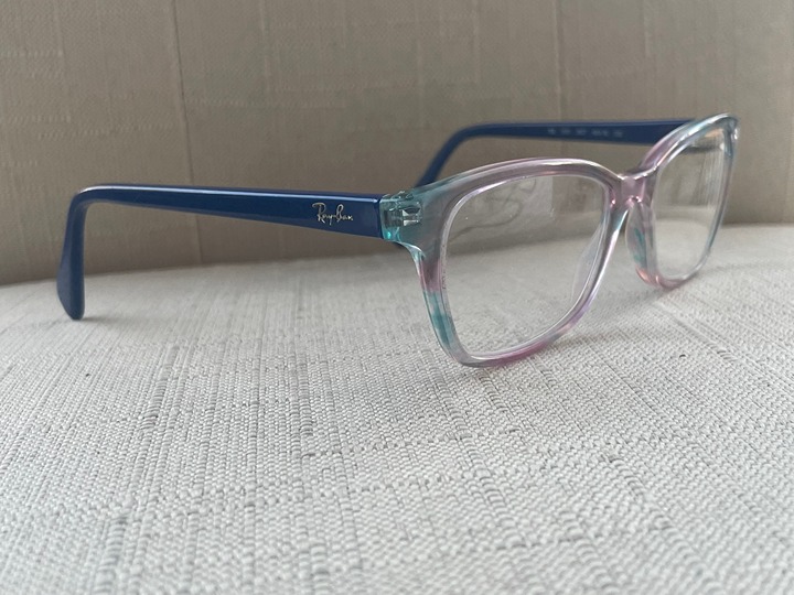 Ray-Ban Women Eyeglasses Blue Pink Tone Glasses RB1591 3807 48[]16 130