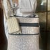 Crossbody Ivory Doe beige water neoprene messenger bag + white deer / fawn purse