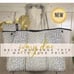 Crossbody Ivory Doe beige water neoprene messenger bag + white deer / fawn purse