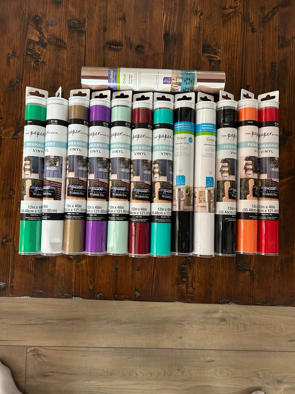 All NEW Sealed Lot Of 13 Circut And Paper Studio Permanent Vinyl and Circut IO