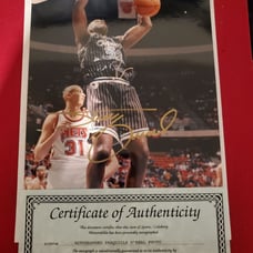 Shaquille O'Neal Signed Rookie Picture