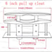 6” pull up docking clear, set of 4