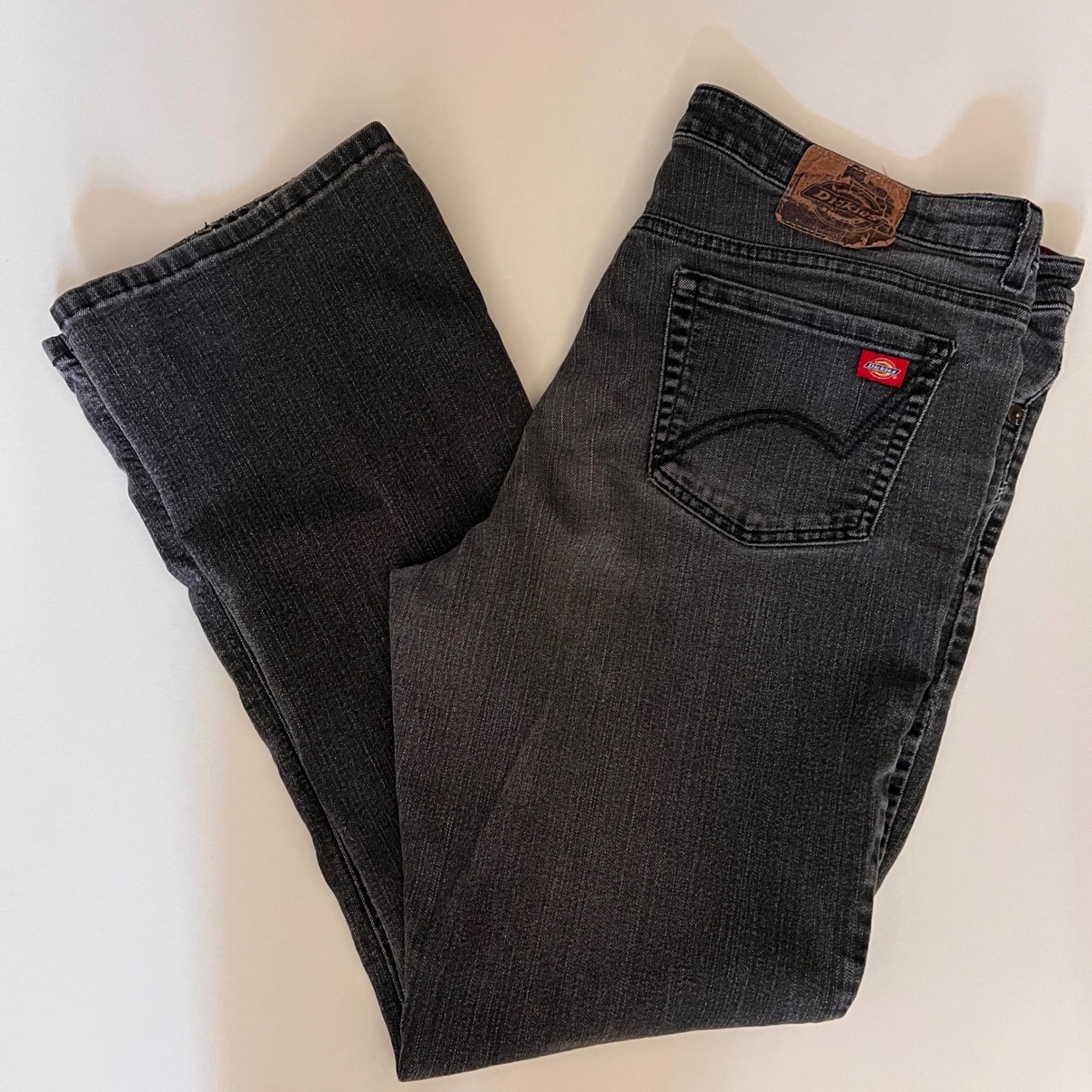Dickies Denim Jeans Bootcut Gray Wash Casual Everyday Comfort Women's 18 TL