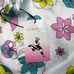 Oceanus Woman’s Sz Medium Crop Top White Floral