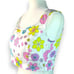 Oceanus Woman’s Sz Medium Crop Top White Floral