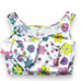 Oceanus Woman’s Sz Medium Crop Top White Floral
