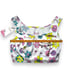 Oceanus Woman’s Sz Medium Crop Top White Floral
