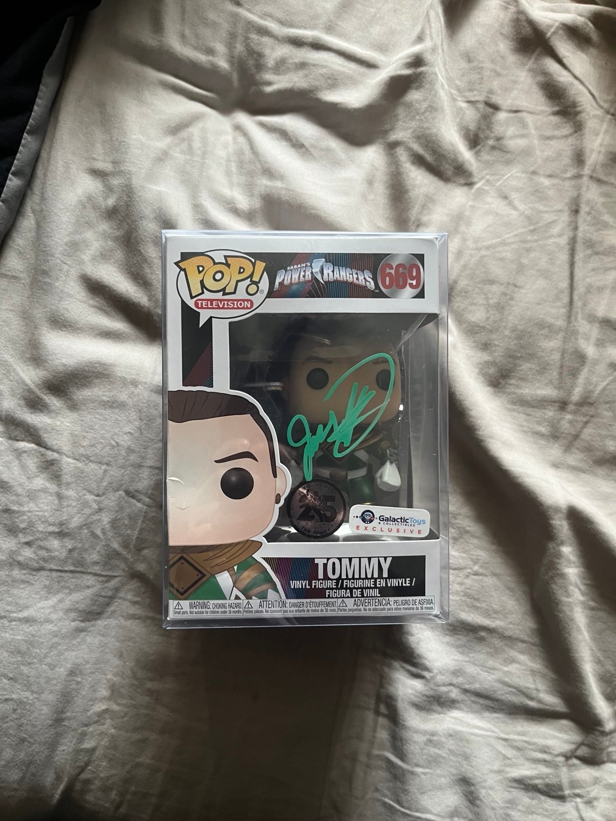 Autographed JDF Tommy Green Might Morphin Power Ranger Funko Pop