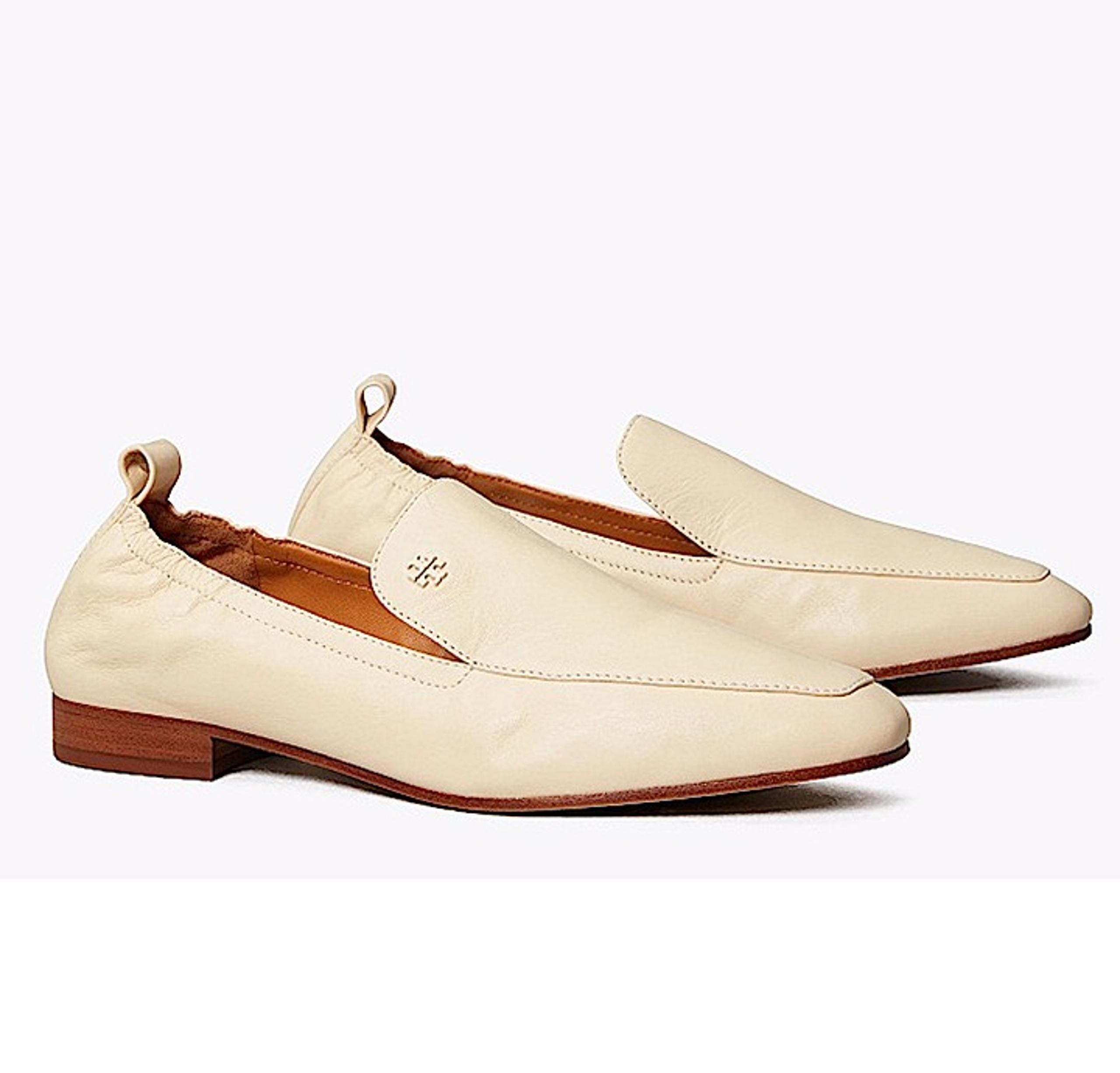 Tory Burch Kira Stretch Travel Loafer (Women)  in cream NWT Size 8