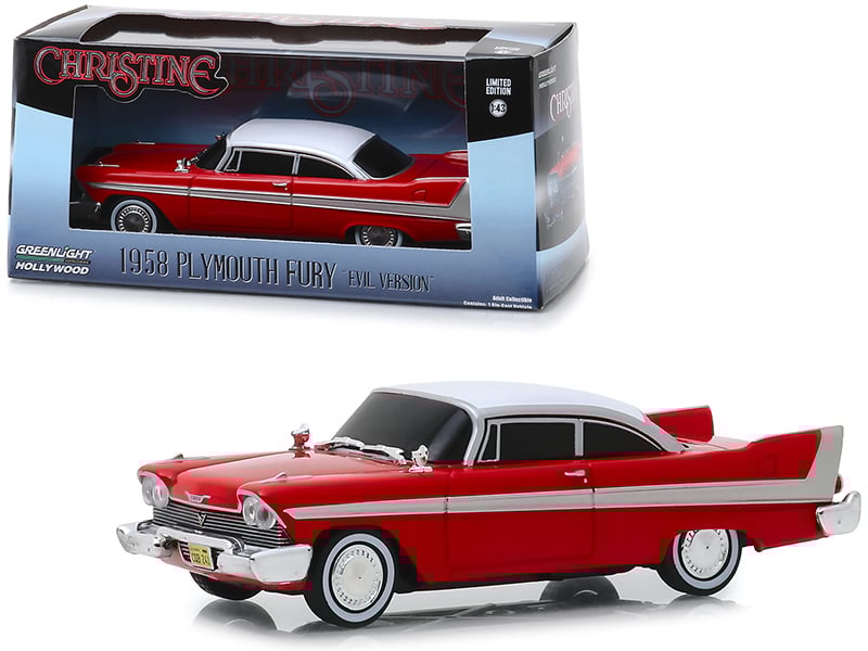 1958 Plymouth Fury Red (Evil Version with Blacked Out Windows) Christine (1983