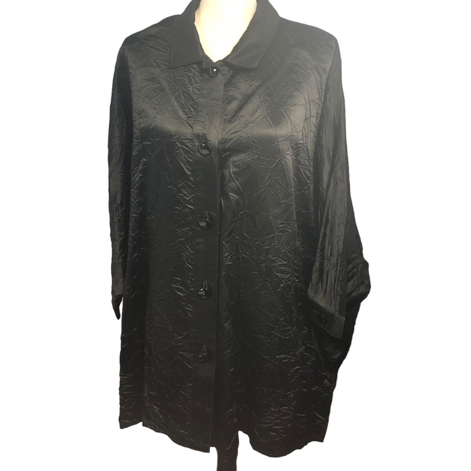 Caroline rose oversized black poncho/cape OSW