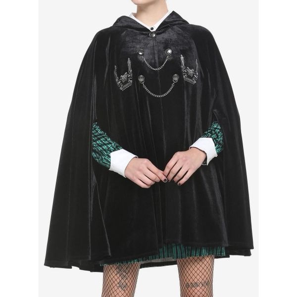 Her Universe Disney The Haunted Mansion Gargoyle Velvet Girls Hooded Cape (Sz S/
