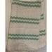 Crochet White Green Baby Blanket Security Soft Pastel Scallop Handmade 42 x 50