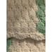 Crochet White Green Baby Blanket Security Soft Pastel Scallop Handmade 42 x 50