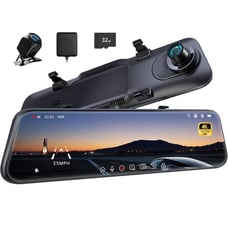 Mirror Dash Cam, 12'' Rear View Mirror