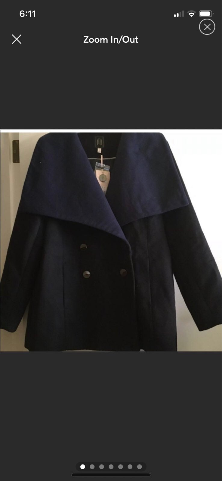 The Limited Avante Garde Blue Coat New With Tag Fashion Forward Look Size L